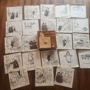 1950s Little Friar Cocktail Napkins Hal Sherman religious humor I'm watching you